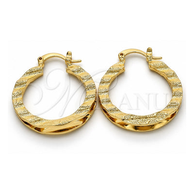 Oro Laminado Small Hoop, Gold Filled Style Polished, Golden Finish, 02.170.0199.1.25