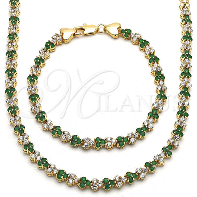 Juego de Joyería de Oro Laminado 06.284.0013.1 por Mayoreo, vista principal del producto