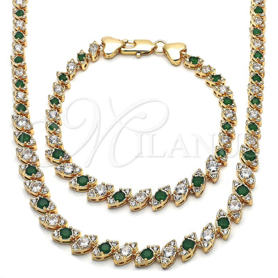 Juego de Joyería de Oro Laminado 06.284.0014.3 por Mayoreo, vista principal del producto