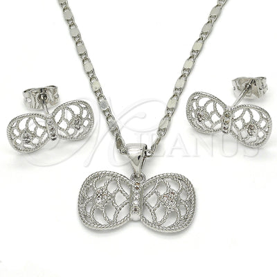 White Gold Filled Earring and Pendant Set 10.156.0104 for wholesale, main product view