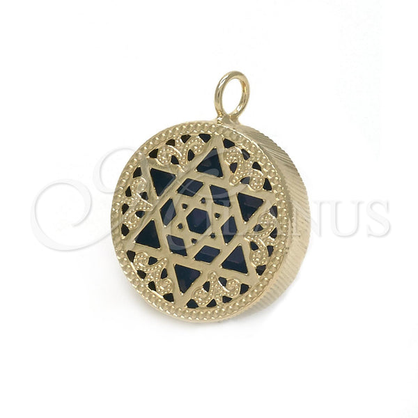 Gold Filled Pendant — Fancy Pendant Judaica and Star of David Design — main product view — SKU 117376 | Oro Laminado dije — elegante Pendant Judaica and estrella of David diseño — SKU 117376