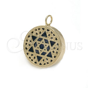 Gold Filled Pendant — Fancy Pendant Judaica and Star of David Design — main product view — SKU 117376 | Oro Laminado dije — elegante Pendant Judaica and estrella of David diseño — SKU 117376