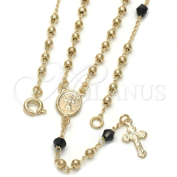 Gold Filled Jewelry — Thin Rosary Divino NiÃ±o and Crucifix Design with — main product view — SKU 117389 | Oro Laminado joyería — Thin Rosary Divino NiÃ±o and Crucifix diseño with — SKU 117389