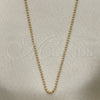 Oro Laminado Basic Necklace, Gold Filled Style Polished, Golden Finish, 04.213.0001.1.20 (01 MM Thickness, 20 Inches Length)
