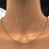 Oro Laminado Basic Necklace, Gold Filled Style Ball Design, Polished, Golden Finish, 04.213.0001.1.22 (01 MM Thickness, 22 Inches Length)