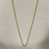 Oro Laminado Basic Necklace, Gold Filled Style Ball Design, Polished, Golden Finish, 04.213.0001.1.22 (01 MM Thickness, 22 Inches Length)