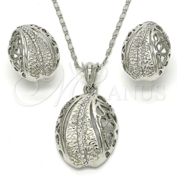 White Gold Filled Ring — Earring and Pendant Adult Set Teardrop Design with — main product view — SKU 117500 | Oro Laminado Blanco anillo — Earring and Pendant Adult Set Teardrop diseño with — SKU 117500