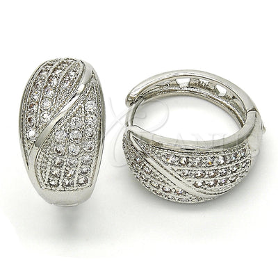 White Gold Filled Rhodium Gold-Filled Hoop Earrings 02.217.0075.20 for wholesale, main product view