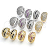 Rhodium Gold Filled Huggie Hoop, with White Cubic Zirconia, Polished, Rhodium Finish, 02.217.0075.20