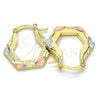 Dorado Oro Laminado Aretes, vista 4 de la galería del producto por Mayoreo, vista adicional 4 del producto
