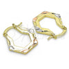 Dorado Oro Laminado Aretes, vista 6 de la galería del producto por Mayoreo, vista adicional 6 del producto