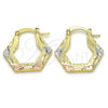 Dorado Oro Laminado Aretes, vista principal del producto por Mayoreo, vista principal del producto