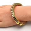 Oro Laminado Individual Bangle, Gold Filled Style Polished, Golden Finish, 07.252.0071.05 (10 MM Thickness, Size 5 (2.50 Diameter))