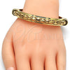 Oro Laminado Individual Bangle, Gold Filled Style Polished, Golden Finish, 07.252.0071.05 (10 MM Thickness, Size 5 (2.50 Diameter))