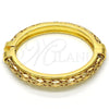 Oro Laminado Individual Bangle, Gold Filled Style Polished, Golden Finish, 07.252.0071.05 (10 MM Thickness, Size 5 (2.50 Diameter))