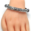 Rhodium Gold Filled Individual Bangle, Polished, Rhodium Finish, 07.252.0071.1.05 (10 MM Thickness, Size 5 (2.50 Diameter))