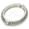 Rhodium Gold Filled Individual Bangle, Polished, Rhodium Finish, 07.252.0071.1.05 (10 MM Thickness, Size 5 (2.50 Diameter))