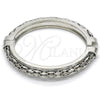 Rhodium Gold Filled Individual Bangle, Polished, Rhodium Finish, 07.252.0071.1.05 (10 MM Thickness, Size 5 (2.50 Diameter))
