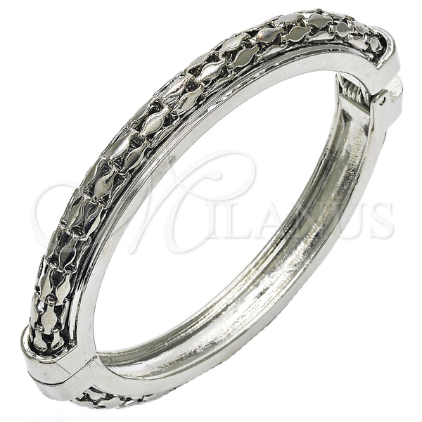 White Gold Filled Jewelry — Individual Bangle Polished 07. 10 MM Thickness Size — main product view — SKU 117560 | Oro Laminado Blanco joyería — Individual Bangle pulido 07. 10 MM Thickness Size — SKU 117560