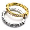 Rhodium Gold Filled Individual Bangle, Polished, Rhodium Finish, 07.252.0071.1.05 (10 MM Thickness, Size 5 (2.50 Diameter))