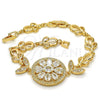 Dorado Oro Laminado Pulsera, vista 6 de la galería del producto por Mayoreo, vista adicional 6 del producto
