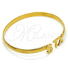 Oro Laminado Individual Bangle, Gold Filled Style Polished, Golden Finish, 07.185.0016.04 (05 MM Thickness, Size 4 (2.25 Diameter))