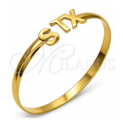 Oro Laminado Individual Bangle, Gold Filled Style Polished, Golden Finish, 07.185.0016.04 (05 MM Thickness, Size 4 (2.25 Diameter))