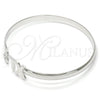 Rhodium Gold Filled Individual Bangle, Polished, Rhodium Finish, 07.185.0016.1.04 (05 MM Thickness, Size 4 (2.25 Diameter))