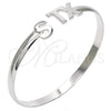 Rhodium Gold Filled Individual Bangle, Polished, Rhodium Finish, 07.185.0016.1.04 (05 MM Thickness, Size 4 (2.25 Diameter))