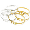 Rhodium Gold Filled Individual Bangle, Polished, Rhodium Finish, 07.185.0016.1.04 (05 MM Thickness, Size 4 (2.25 Diameter))