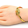 Oro Laminado Individual Bangle, Gold Filled Style Lion Design, Polished, Golden Finish, 07.185.0014.04 (05 MM Thickness, Size 4 (2.25 Diameter))