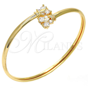 Gold Filled Jewelry — Individual Bangle Butterfly Design with White Cubic Zirconia — main product view — SKU 117677 | Oro Laminado joyería — Individual Bangle Butterfly diseño with blanco Cubic Zirconia — SKU 117677
