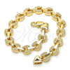 Oro Laminado Fancy Bracelet, Gold Filled Style Polished, Golden Finish, 03.210.0064.07 (07 MM Thickness, 7 Inches Length)