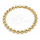 Oro Laminado Fancy Anklet, Gold Filled Style Polished, Golden Finish, 03.210.0064.10 (07 MM Thickness, 10 Inches Length)