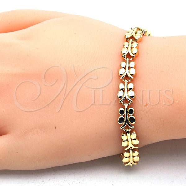 Gold Filled Bracelet — Fancy Bracelet Butterfly Design Polished 03. 08 MM — alternate product view — SKU 117698 | Oro Laminado brazalete — elegante Bracelet Butterfly diseño pulido 03. 08 MM — SKU 117698