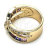 Oro Laminado Multi Stone Ring, Gold Filled Style with Multicolor Cubic Zirconia, Polished, Golden Finish for wholesale, additional product view 5