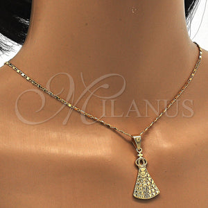 Gold Filled Necklace — Pendant Necklace Altagracia Design Polished 04. 02 MM — main product view — SKU 117818 | Oro Laminado collar — Pendant Necklace Altagracia diseño pulido 04. 02 MM — SKU 117818