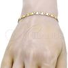 Oro Laminado Basic Bracelet, Gold Filled Style Polished, Golden Finish, 04.63.1335.08 (100 Gauge, 05 MM Thickness, 8 Inches Length)