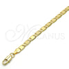Oro Laminado Basic Bracelet, Gold Filled Style Polished, Golden Finish, 04.63.1335.08 (100 Gauge, 05 MM Thickness, 8 Inches Length)