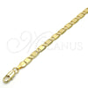 Oro Laminado Basic Bracelet, Gold Filled Style Polished, Golden Finish, 04.63.1335.08 (100 Gauge, 05 MM Thickness, 8 Inches Length)