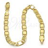 Oro Laminado Basic Bracelet, Gold Filled Style Polished, Golden Finish, 04.63.1335.08 (100 Gauge, 05 MM Thickness, 8 Inches Length)