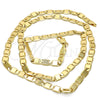 Oro Laminado Basic Necklace, Gold Filled Style Polished, Golden Finish, 04.63.1335.24 (100 Gauge, 05 MM Thickness, 24 Inches Length)