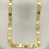 Oro Laminado Basic Necklace, Gold Filled Style Polished, Golden Finish, 04.63.1335.24 (100 Gauge, 05 MM Thickness, 24 Inches Length)