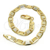 Oro Laminado Basic Bracelet, Gold Filled Style Polished, Golden Finish, 04.63.1336.08 (100 Gauge, 05 MM Thickness, 8 Inches Length)