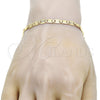 Oro Laminado Basic Bracelet, Gold Filled Style Polished, Golden Finish, 04.63.1337.08 (100 Gauge, 05 MM Thickness, 8 Inches Length)