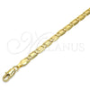 Oro Laminado Basic Bracelet, Gold Filled Style Polished, Golden Finish, 04.63.1338.08 (100 Gauge, 05 MM Thickness, 8 Inches Length)