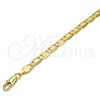 Oro Laminado Basic Bracelet, Gold Filled Style Polished, Golden Finish, 04.63.1338.08 (100 Gauge, 05 MM Thickness, 8 Inches Length)