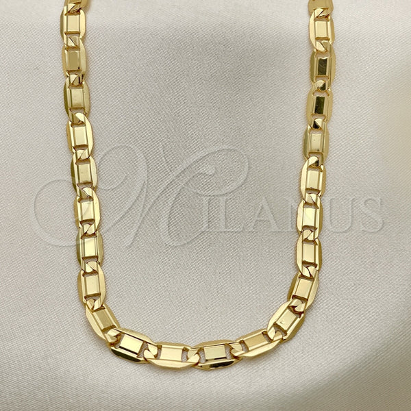 Gold Filled Necklace — Basic Necklace Polished 04.63. Gauge 05 MM Thickness — alternate product view — SKU 117840 | Oro Laminado collar — básico Necklace pulido 04.63. Gauge 05 MM Thickness — SKU 117840
