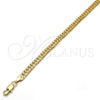 Oro Laminado Basic Anklet, Gold Filled Style Polished, Golden Finish, 04.63.1341.10 (100 Gauge, 05 MM Thickness, 10 Inches Length)