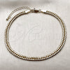 Oro Laminado Basic Anklet, Gold Filled Style Polished, Golden Finish, 04.63.1341.10 (100 Gauge, 05 MM Thickness, 10 Inches Length)